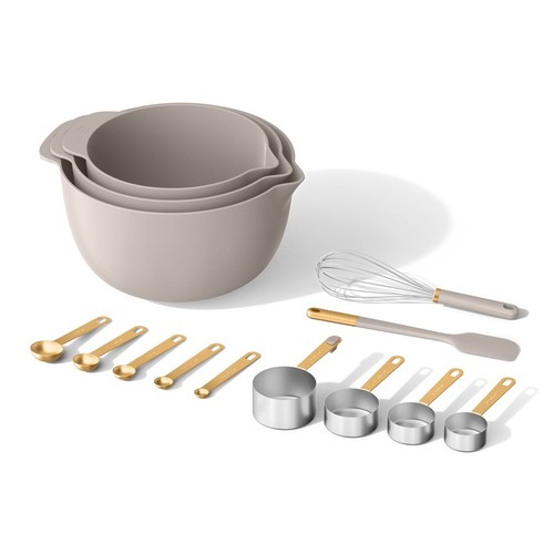 14 Stück Mix Mess Set Schüsseln Schneebesen Utensilien Spülmaschinenfest Backwerkzeuge - Bild 3 von 56