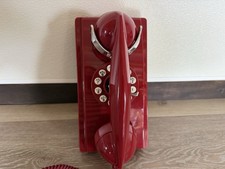 Crosley Wall Phone with Push Button Technology Model CR55 Red 624 