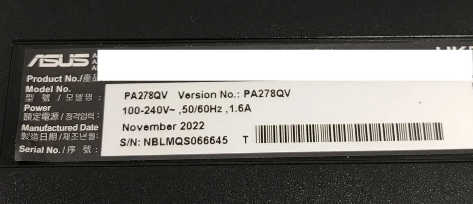 DEFEKT ASUS ProArt PA278QV 27 Zoll IPS LED Professioneller Monitor - Schwarz - Bild 2 von 4