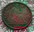 1870-S SEATED LIBERTY HALF DOLLAR Without Date Arrows With motto 50 cents VF*