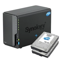 Synology DS225+ NAS 2-Bay Slot + HDD 1500 GB (2x 750 GB) USB + LAN 2.5G Gigabit