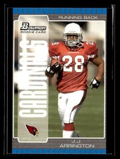 2005 Bowman #132 J.J. Arrington Rookie Card Arizona Cardinals. rookie card picture