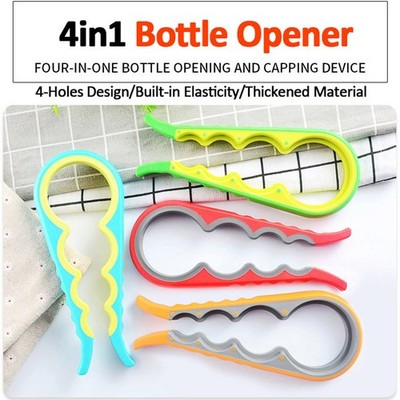 Universal Hand Bottle Opener Lid Cap Can Jar Manual Remover For Kitchen Tool US