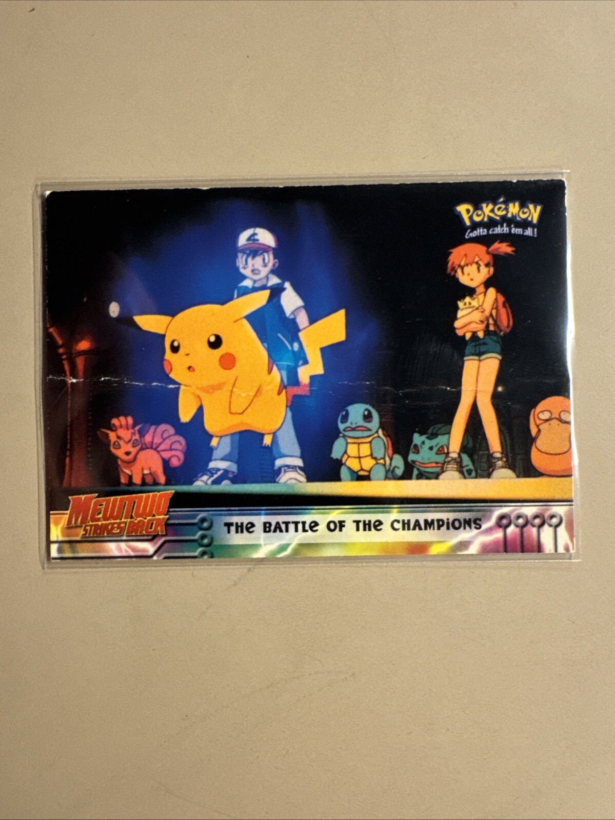 Topps Pokemon Mewtwo Strikes Back #25 The Battle of the Champions Card, Damage