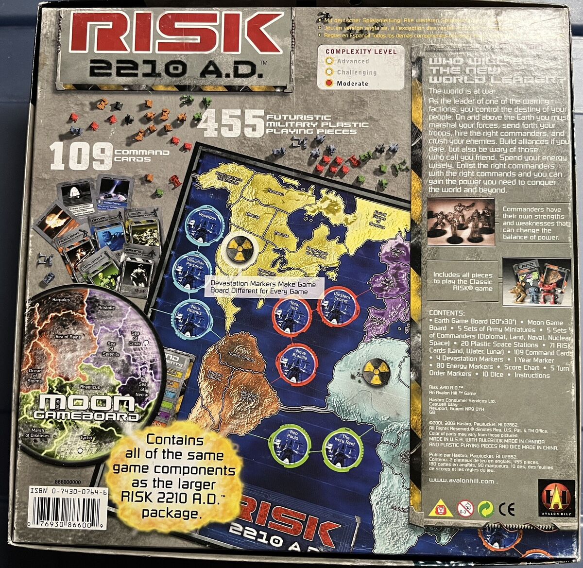 Risk 2210 A.D., Board Game