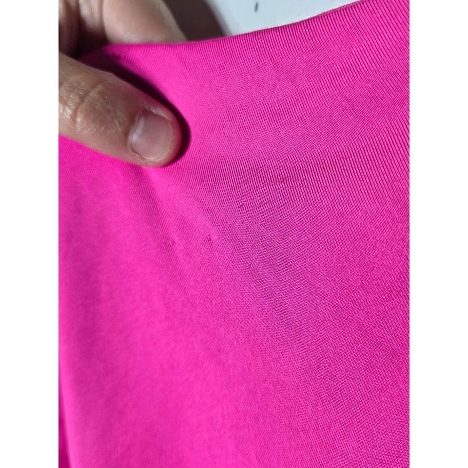 Indie Collection XOXO Women Pink Ruffled One Shoulder Bodysuit Size Small Barbie - Image 4 of 4