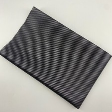 Vintage Acoustic Black  Silver Cloth For Speaker Stereo Grill Fabric 1.4x0.5M