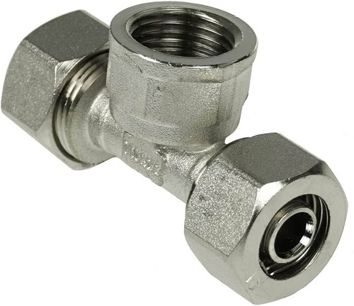 3/4" MAXLINE TUBING REDUCING TEE X 1/2" FEMALE NPT DROP LEG FITTING M8078 - Picture 3 of 3