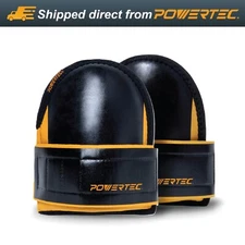 POWERTEC 71878 Knee Pads For Work, Construction, Flooring, Gardening, 1 PAIR