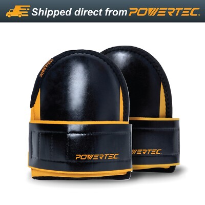 POWERTEC 71878 Knee Pads For Work, Construction, Flooring, Gardening, 1 PAIR