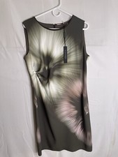 Elie Tahari Womens Size Large Ginger Dress New Sleeveless Sheath Multicolor 904