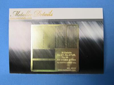 Su-27, Su-27UB, Su-30 Air intake grilles Kitty Hawk 1/48 Metallic Details MD4850