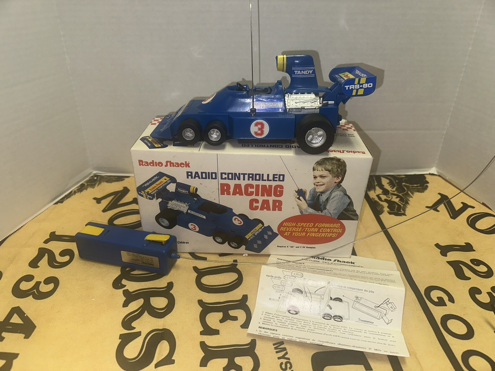 Vintage NOS 80s Formula Radio Shack RC Controlled Car Remote & Manual Tandy READ