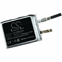 Akku FüR Gps-Sport-Uhr Tomtom Runner Cardio 3,8V 190Mah/0,7Wh Li-Polymer Schwarz