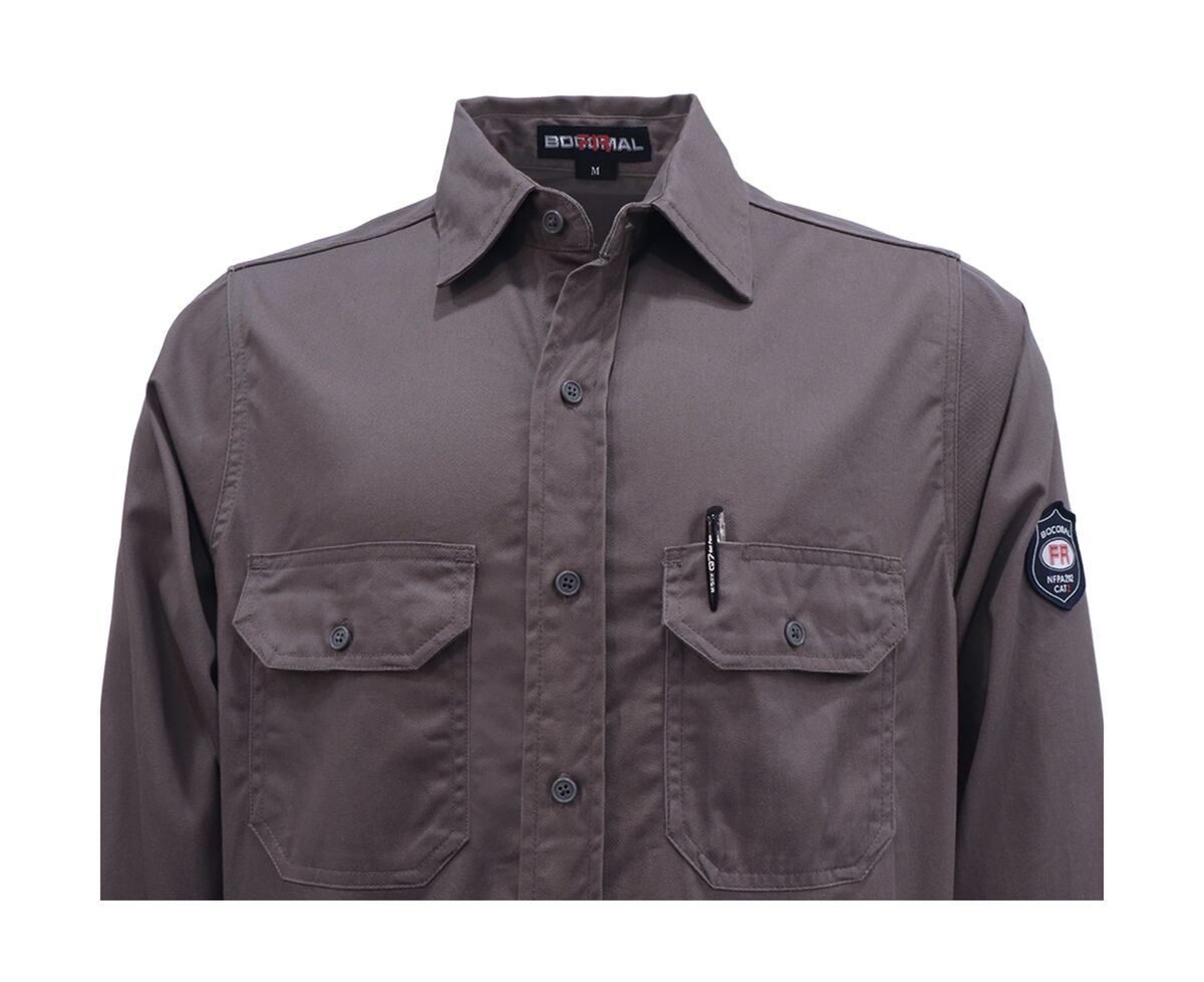 Justin Flame Resistant BOCOMAL FR Shirt 100% Cotton Flame