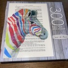Beautiful Coco De Paris Rainbow Zebra Head 300 Piece Puzzle 24x18 w/ Easel & Bag — photo 1