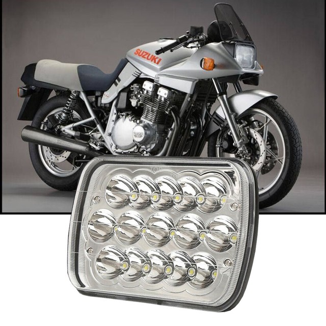 7x6 inch HiLo LED Headlight For Suzuki Katana 750 1000 1100 Kawasaki