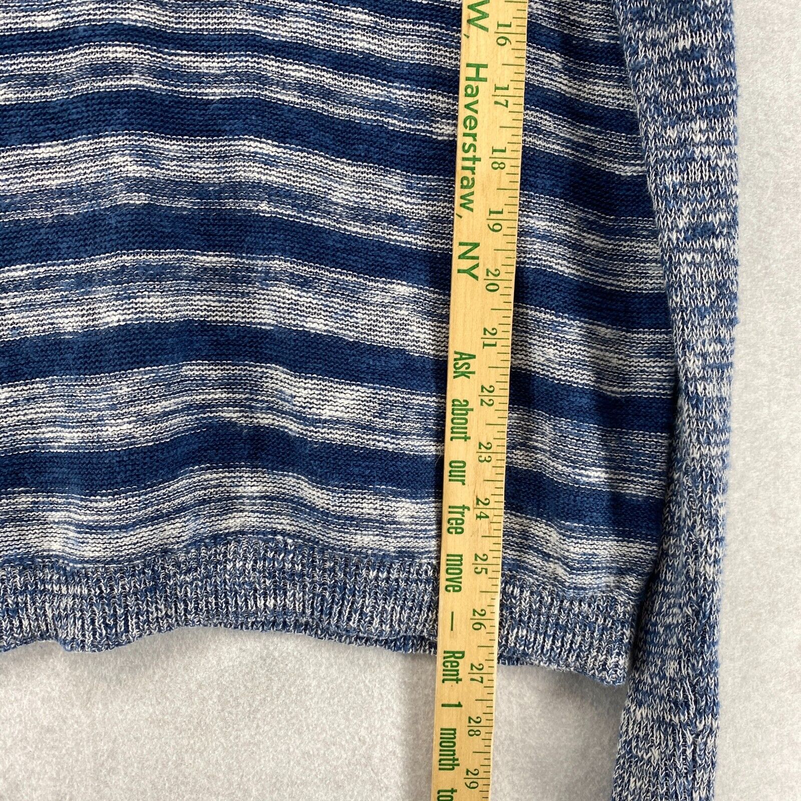 EILEEN FISHER Sweater M Organic Linen Cotton Stri… - image 12