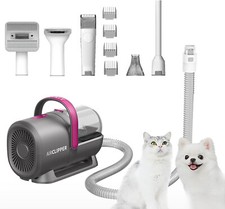 Dog  Cat Pet Grooming Kit  Vacuum 1.4L Capacity w/ 5 Clipper Tools