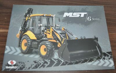 MST 6 Series Backhoe Excavator Tractor Sanko Turkey Brochure Prospekt