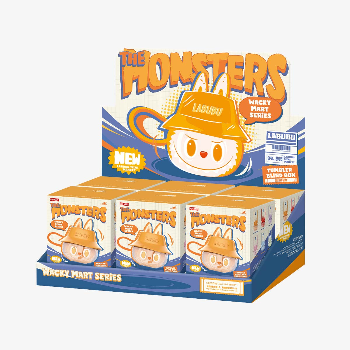 THE MONSTERS WACKY MART SERIES-TUMBLER BLIND BOX AUTHENTIC HOT