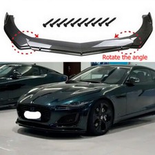 For Jaguar F-type Xe Xf Xk Xj Carbonstyle Front Bumper Diffuser Lip Spiltter Us