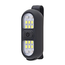 Clip on Flashlight, Running Light for Runners Rechargeable Safety Lights Black