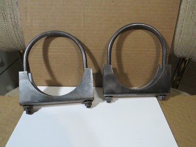 4'' Exhaust U-Bolt Clamp - Heavy Duty - Saddle Style - 2 Clamps
