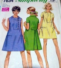 LOVELY VTG 1960s DRESS Sewing Pattern 8/31.5