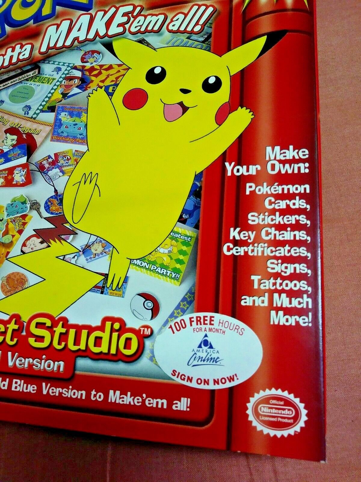 Pokemon Project Studio Red Version CD-ROM - Gotta Make 'Em All! (2001) NEW