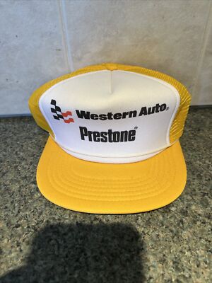 バックストリート⭐︎スーパージェクション　ユニストーン Vintage Trucker Snap Back Hat Western Auto Prestone! Nice! h1 | eBay