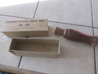 Lohman Rattle Box Vintage Lohman Deluxe Goose Call No 108 With Box | eBay