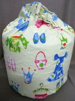 Large Size Beanbag~ Glad Rags Lemon ~ Filled And With Inner Liner ~ FREE P&P 