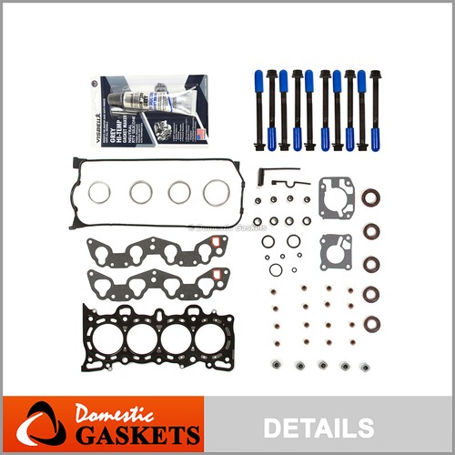 Fits 9295 Honda Civic EX VX De So 1.5 1.6 MLS Head Gasket Set Bolts