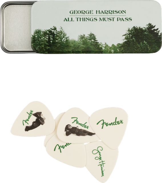 Fender GEORGE HARRISON ALL THINGS MUST PASS Guitar Picks Gift Tin (6 Picks) Fender GEORGE HARRISON ALL THINGS MUST PASS Guitar Picks Gift Tin (6 Picks)