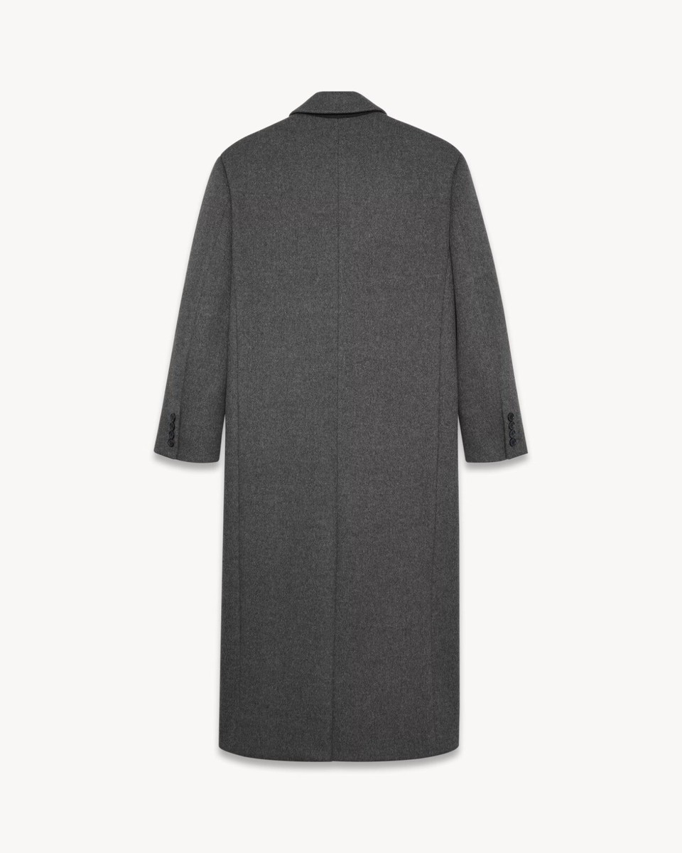 MENS OVERSIZED DOUBLE-BREASTED, SIX-BUTTON LONG COAT | eBay