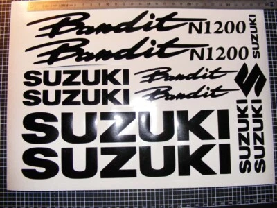 Planche de stickers SUZUKI BANDIT 1200N Réservoir et carénages 4COLORIS AU CHOIX - Photo 1/3