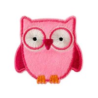 ♥AufbüGler♥BüGelmotiv♥Applikation Patch♥Eule Rosa-Pink Klein ♥AufnäHer ♥Neu♥♥