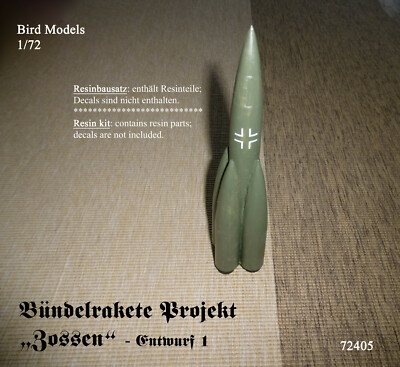 Bundle Rocket Project Zossen Design 1 1/72 Bird Models Resin Kit / Resin Kit