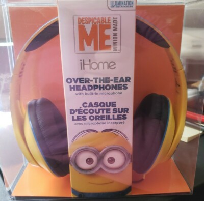 Minions Over-the-Ear Headphones with Volume Control Refresh Despicable Me Ihome
