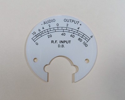 Collins 51S-1 Receiver WHITE Bartlett Meter face to Replace the Amber Color One 