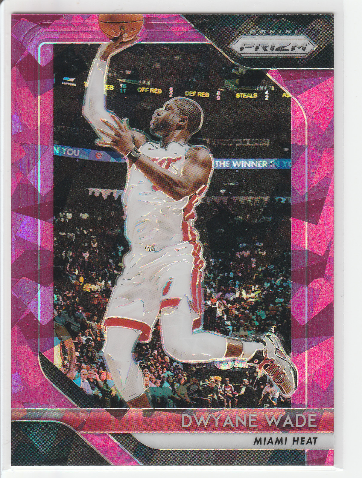 Dwyane Wade 2018-19 Panini Prizm #206 Pink Ice Prizm Miami Heat