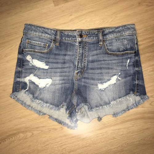 Eunina Jean Shorts Womens L Distressed 