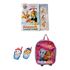 PAW PATROL CHASE Marshall 2 WALKIE TALKIES Mini BACKPACK Skye EVEREST Book