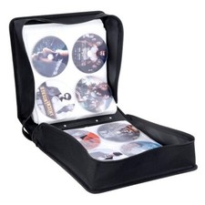 Black CD Case 400 Capacity DVD Case Wallets Storage Organizer Holder Portable