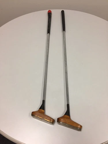 RARE LEHMANNS GODDES # 567 AND # 844 CUSTOM MADE WOOD PUTTERS.