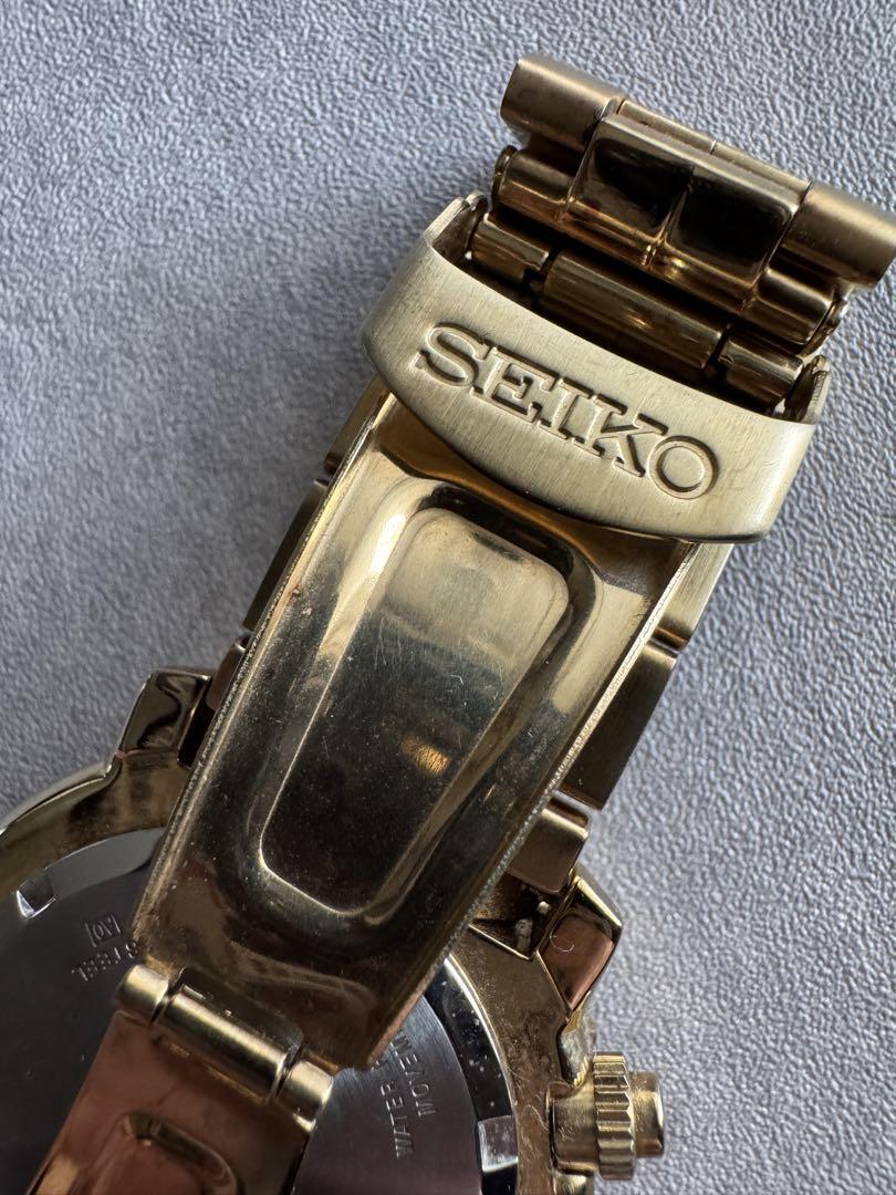 SEIKO SNA414 7T62-0EB0 Flightmaster 42mm Pilot Watch Chronograph