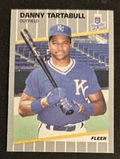1989 Fleer Danny Tartabull Baseball Card #295 Royals OF EXMT O/C
