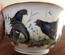 FRANKLIN Porcelaine signé Basil EDE    grand Saladier   D 25 cm