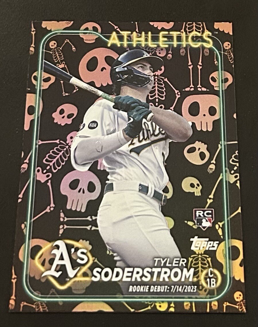 2024 Topps Update Tyler Soderstrom RC Mummy Parallel /50 Athletics Rookie #US116